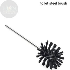 steel toilet brush use in both indian&western toilet,hard bristle(1pcs)  (Multicolor)