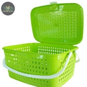 NKKN 10 L Multicolor Laundry Basket  (Plastic)
