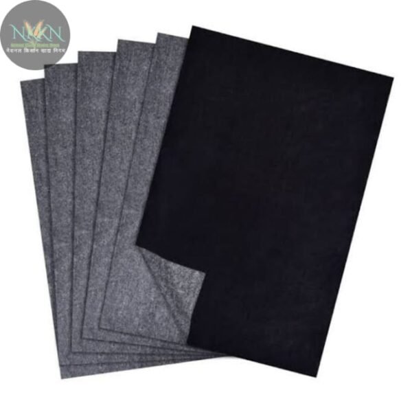 NKKN 210mm X 330mm Unruled A12 20 gsm Carbon Paper  (Set of 20, Black)
