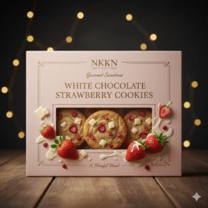 NKKN White Chocolate Strawberry Cookies
