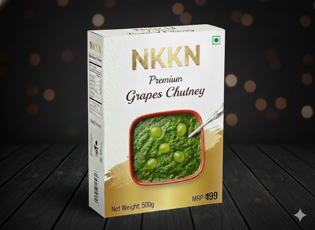 NKKN Premium Grapes Chutney 500 g