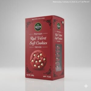 NKKN Red Velvet Soft Cookies For Kids 500 g