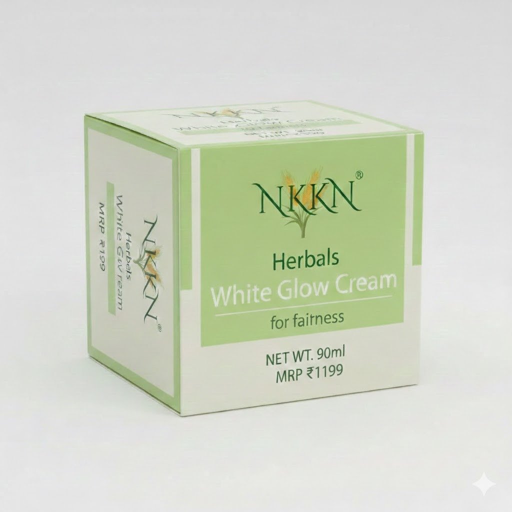 NKKN Herbals White Glow Cream For Fairness 90 ml