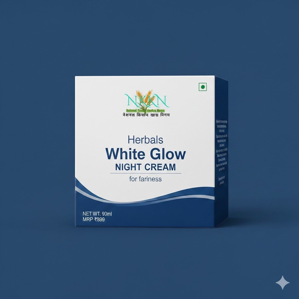 NKKN Herbal White Glow Night Cream For Fairness 90 ml