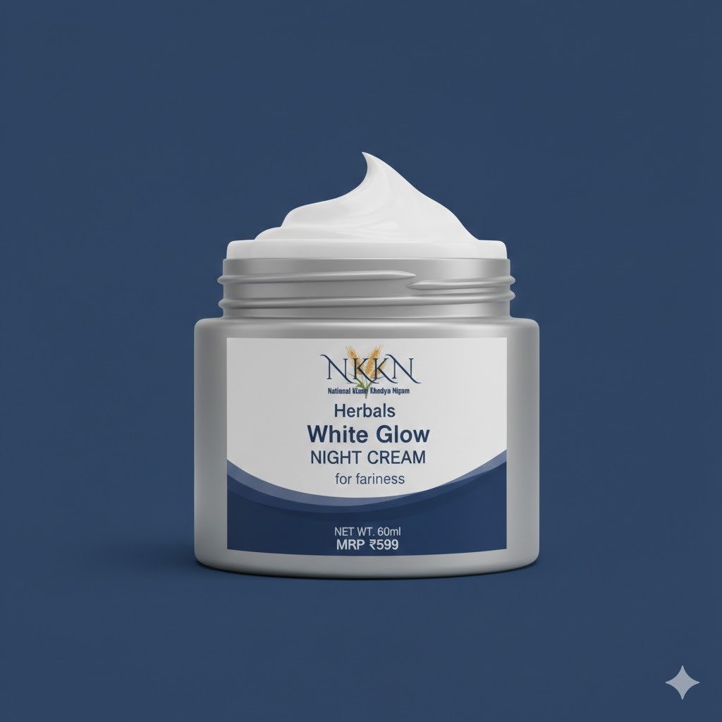 NKKN Herbal White Glow Night Cream For Fairness 60 ml