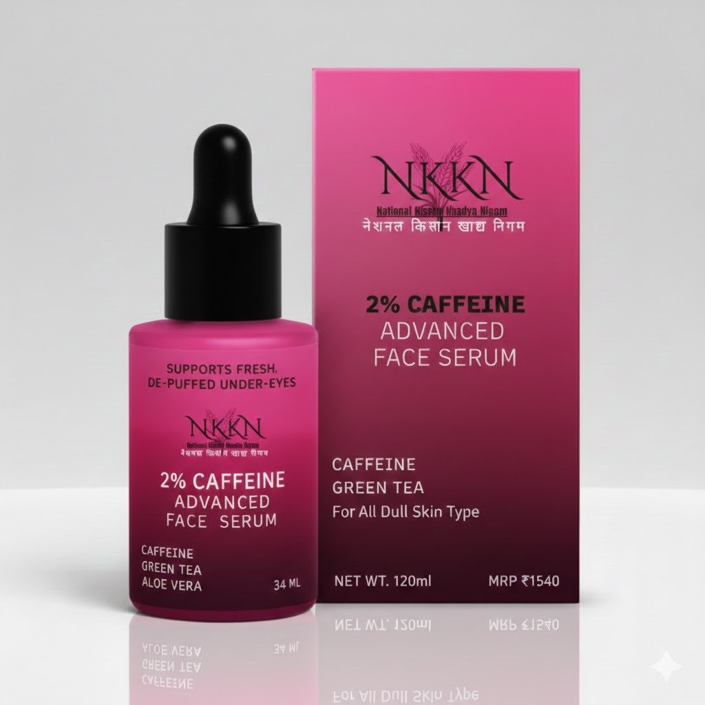 NKKN Caffeine Advance Face Serum Caffeine Green Tea For All Dull Skin Type 120 ml