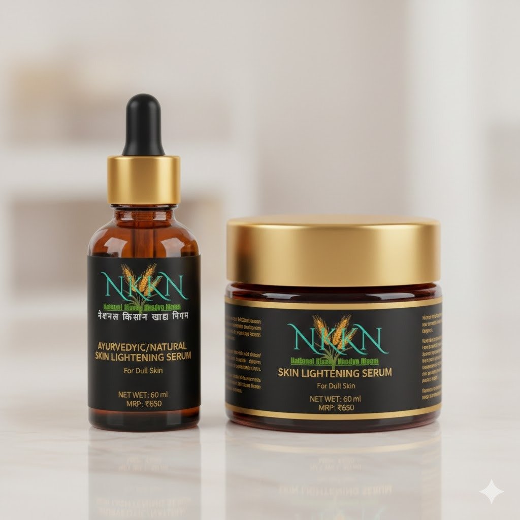 NKKN Ayurvedic / Natural Skin Lightening Serum For Dull Skin 60 ml
