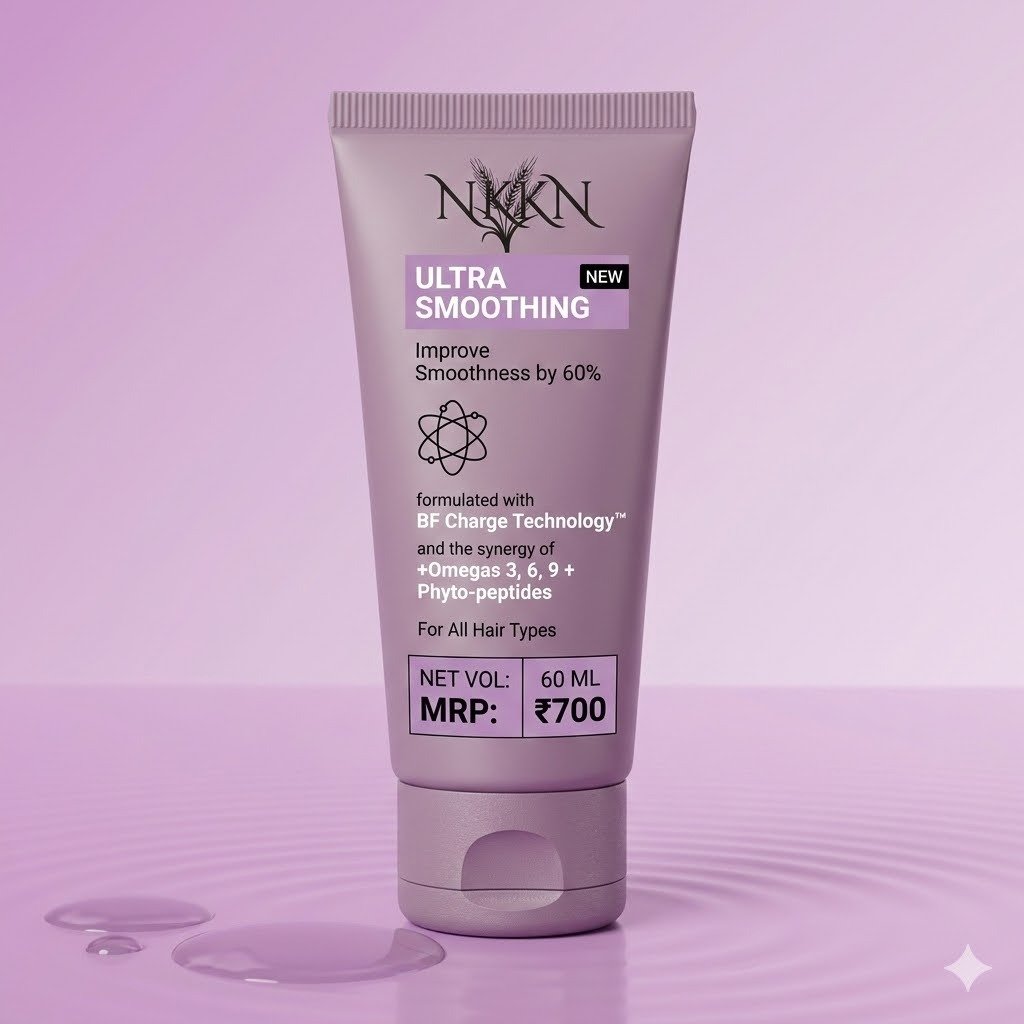 NKKN Ultra Smoothing Improve Smoothness by 60 % For All Hair Types 60 ml