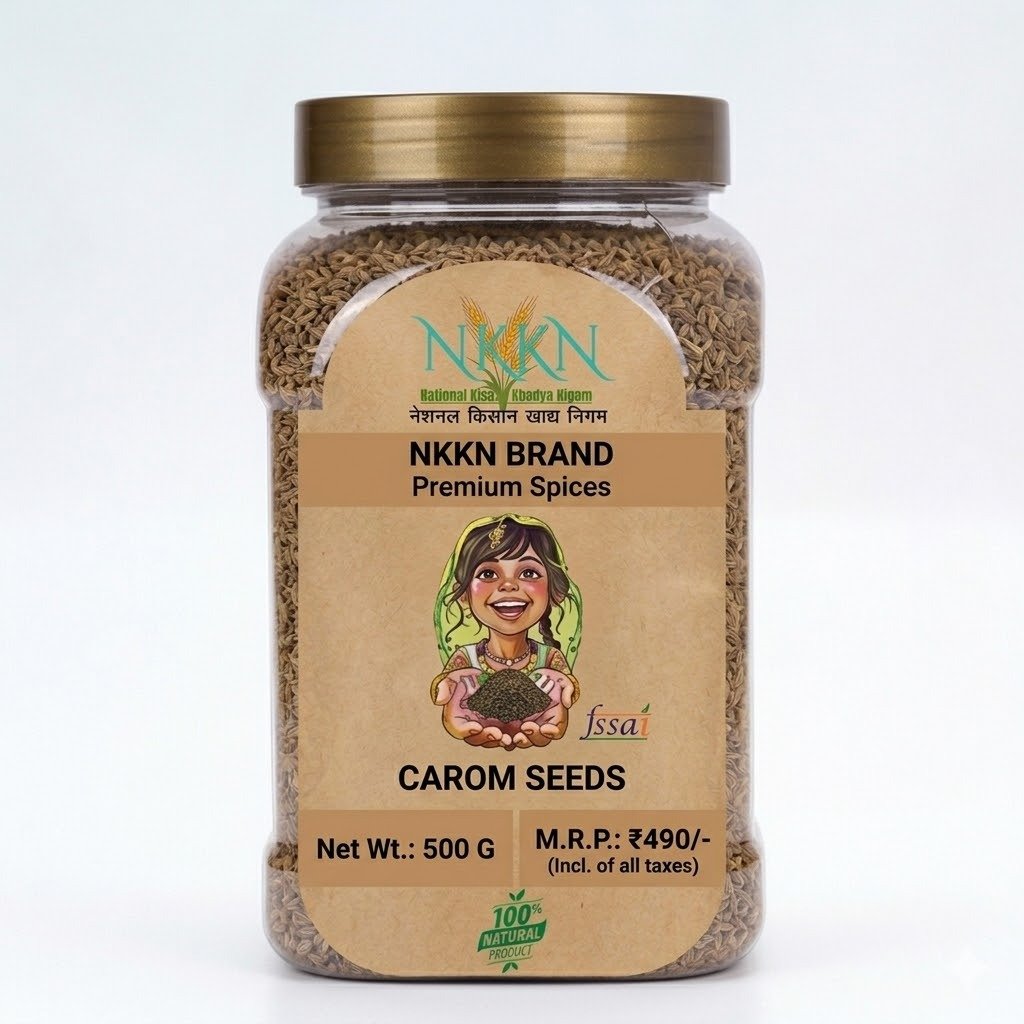 NKKN Premium Spices Carom Seeds 500 g