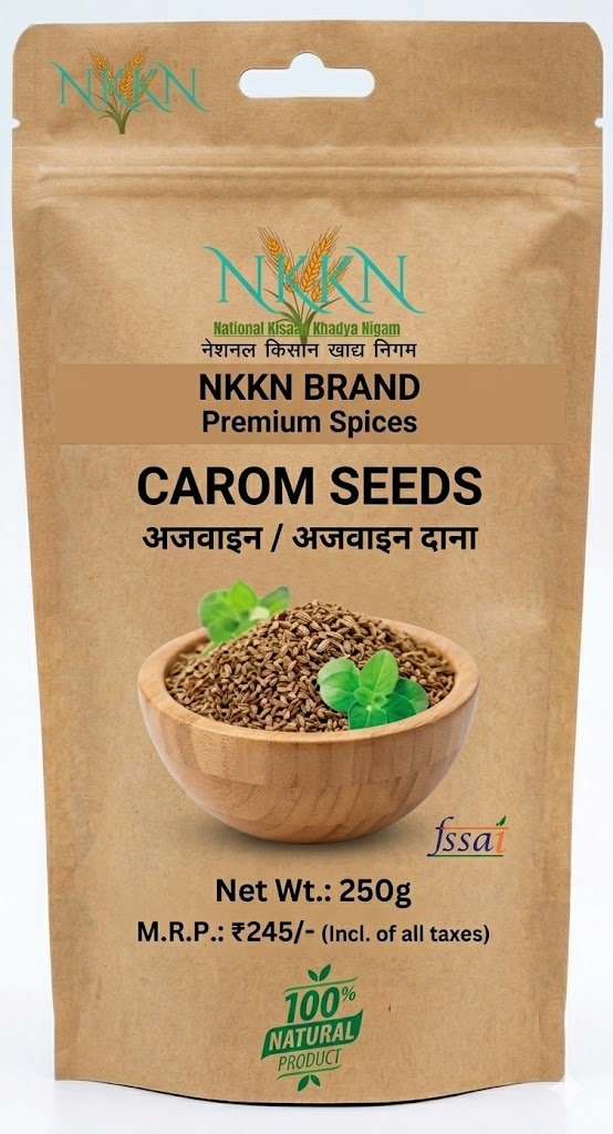 NKKN Premium Spices Carom Seeds 250 g
