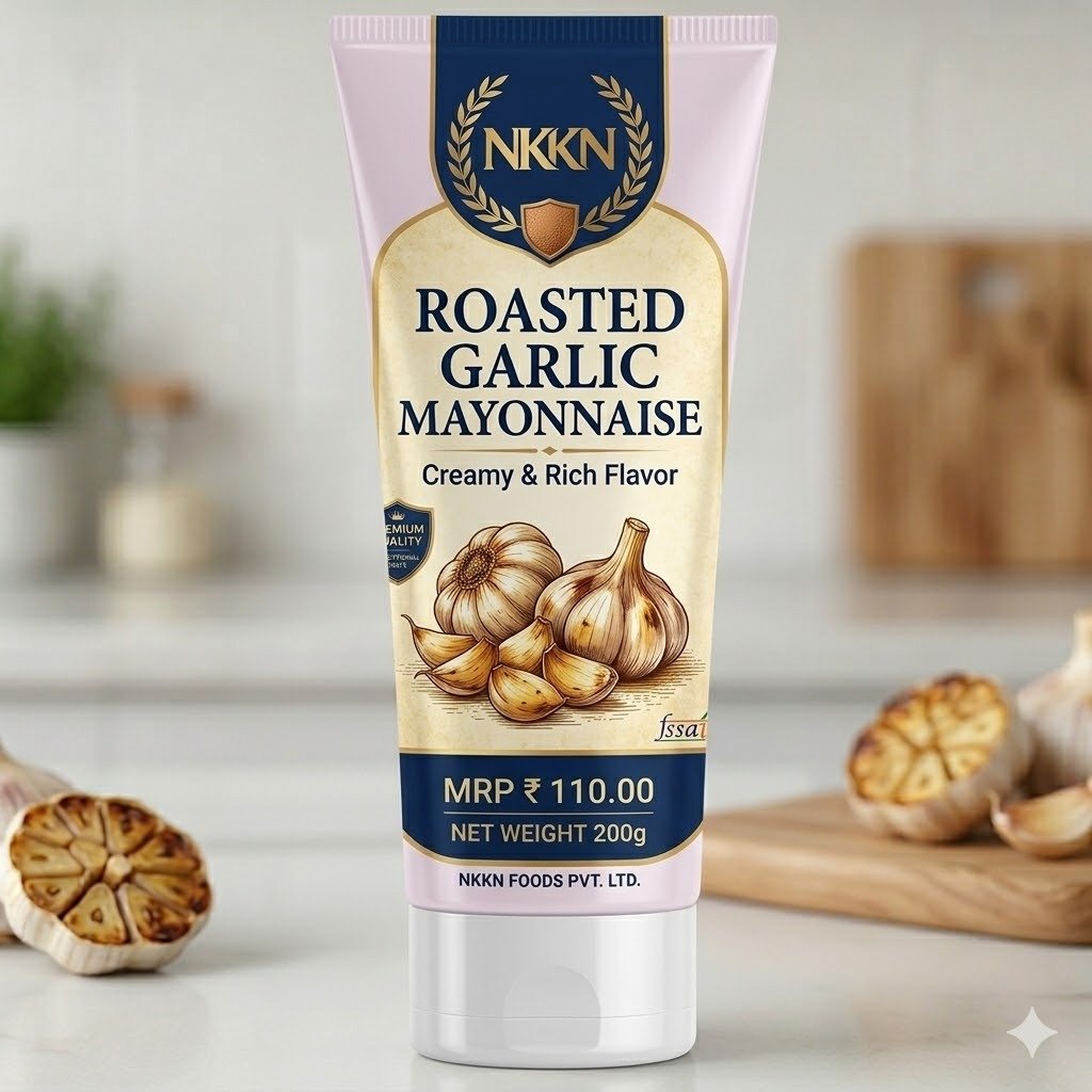 NKKN Roasted Garlic Mayonnaise Creamy & Rice Flavor 200 g