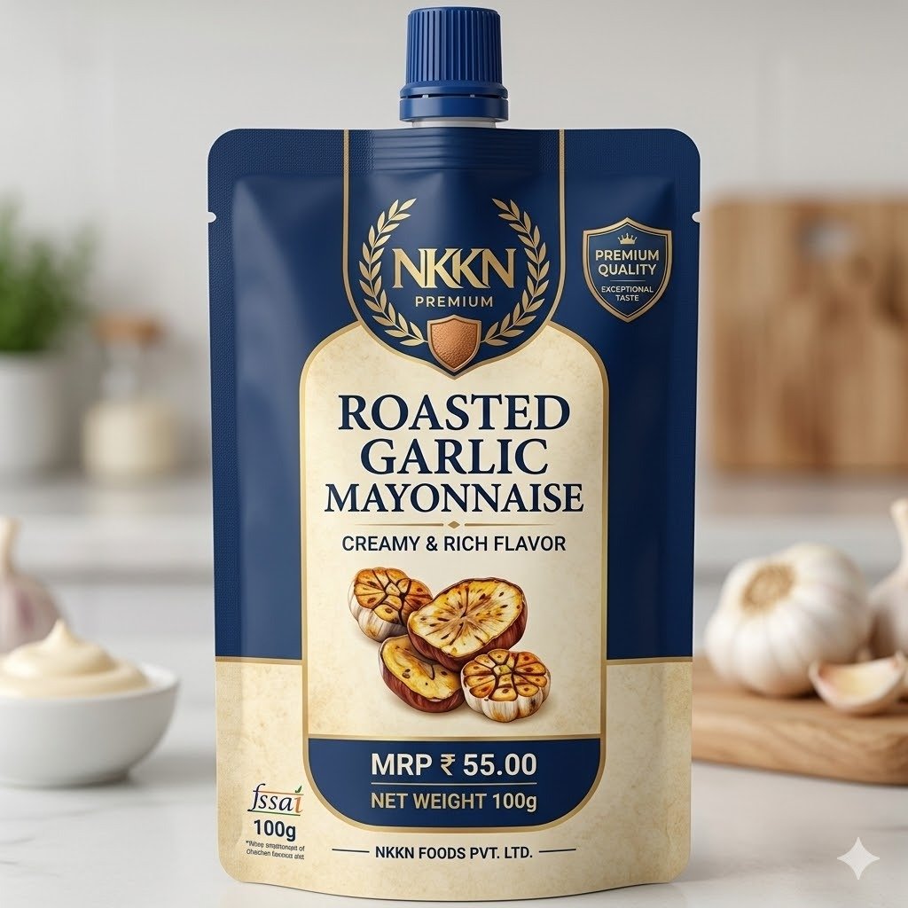 NKKN Roasted Garlic Mayonnaise Creamy & Rice Flavor 100 g