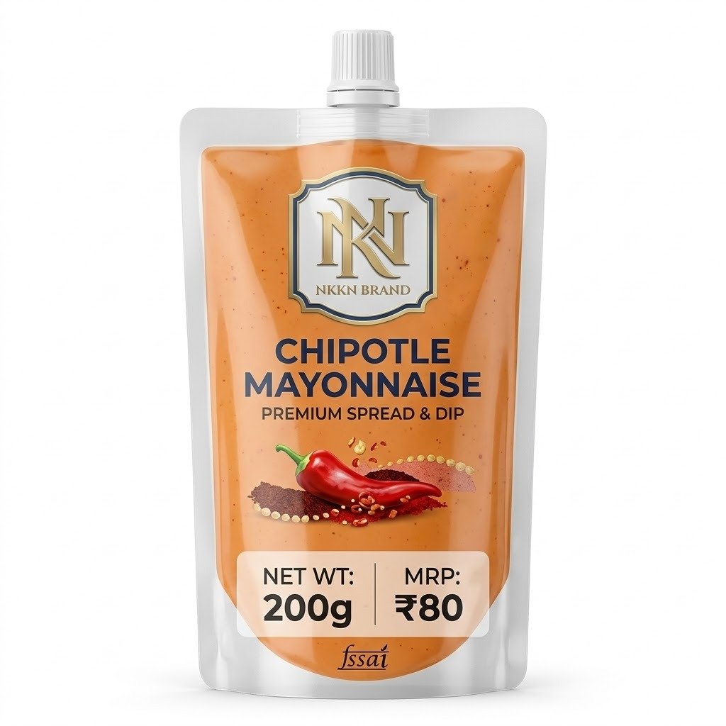 NKKN Premium Chipotle Mayonnaise Vegan Premium Spread & Dip 200 g