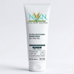 NKKN Ultra Soothing Sunscreen Oil Free Gel Best For Sensitive Skin Tones 250 ml