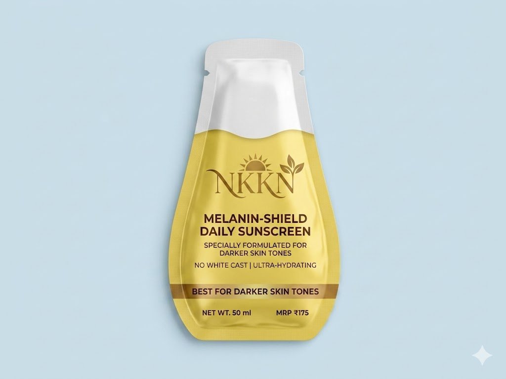 NKKN Melanin Shield Daily Sunscreen Specially Formulated For Best For Darker Skin Tones 50 ml