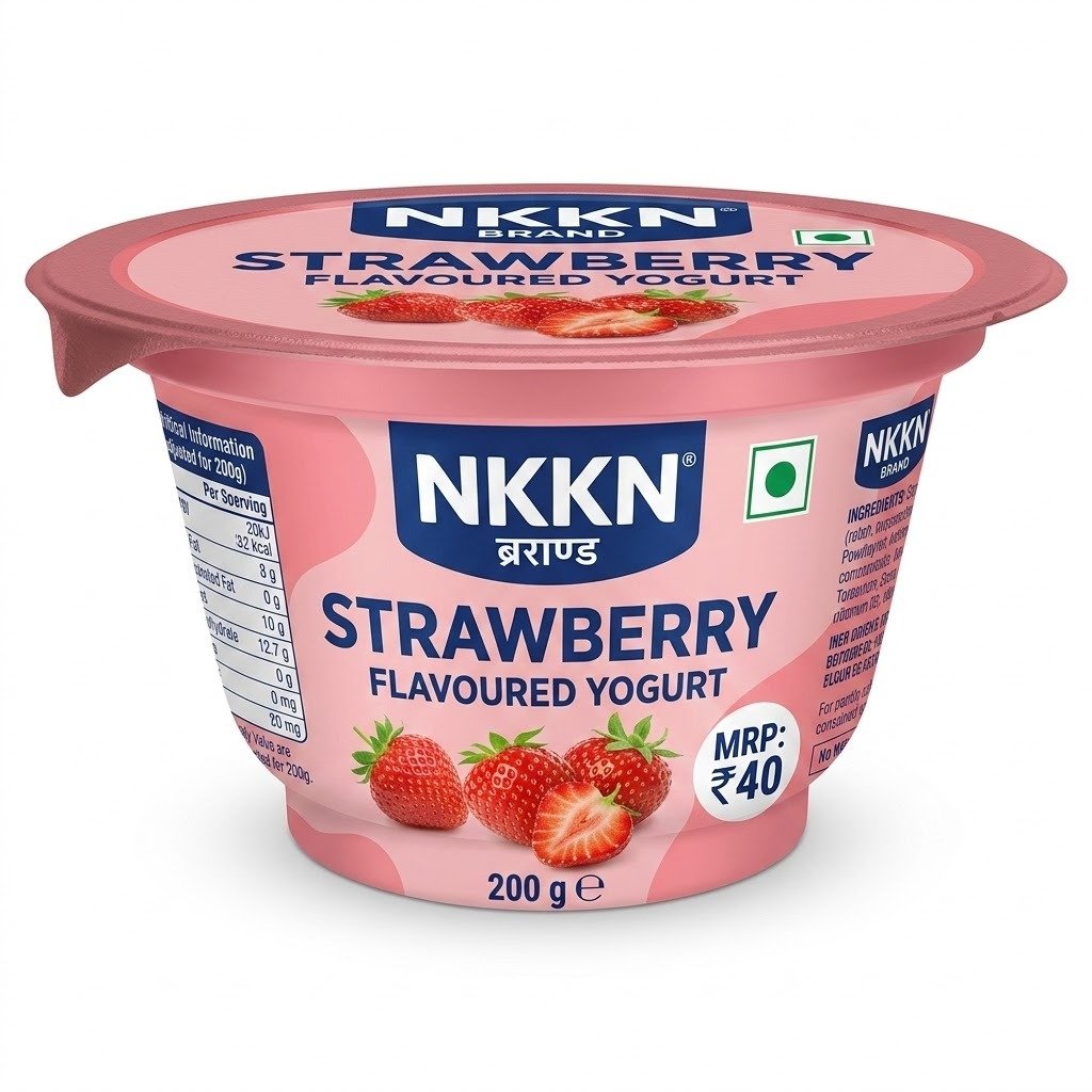 NKKN Strawberry Flavoured Yogurt 200 g